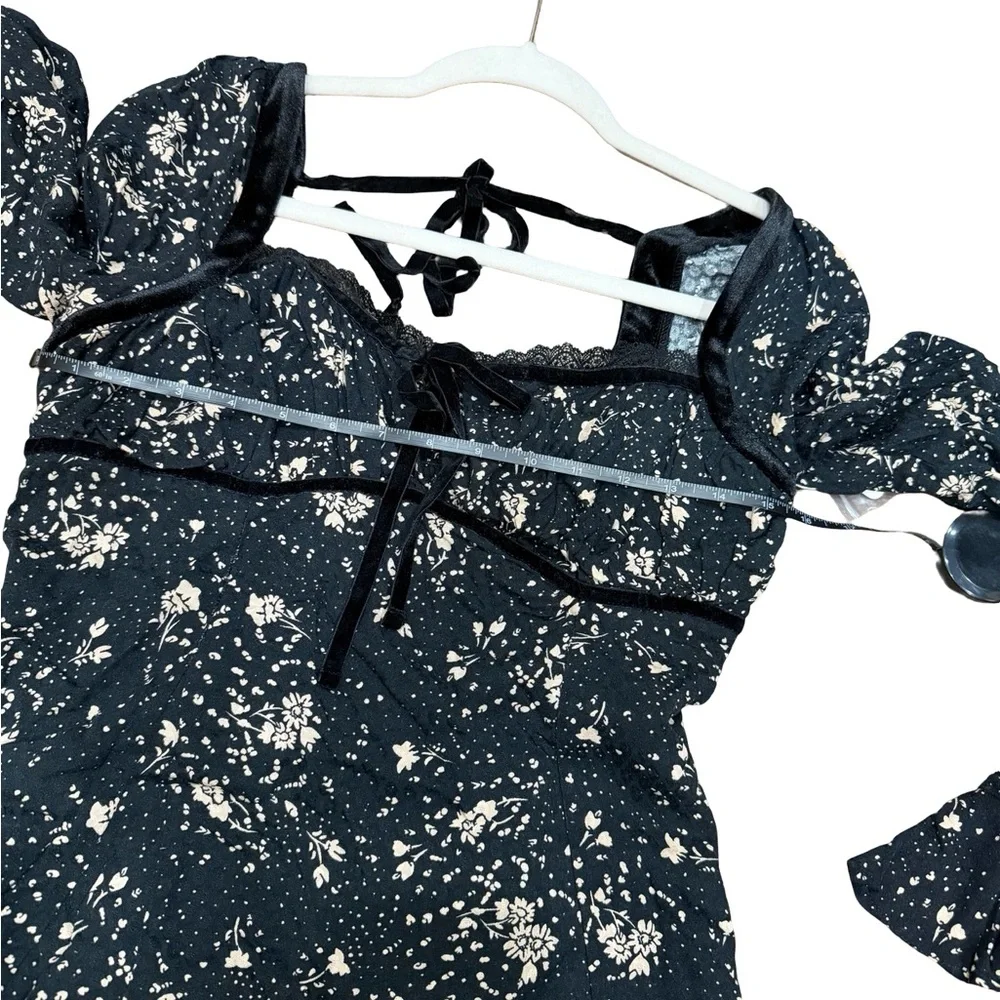 ✨ NWT Free People Tess Floral Print Mini Dress Boho Style Size S - Picture 6 of 16